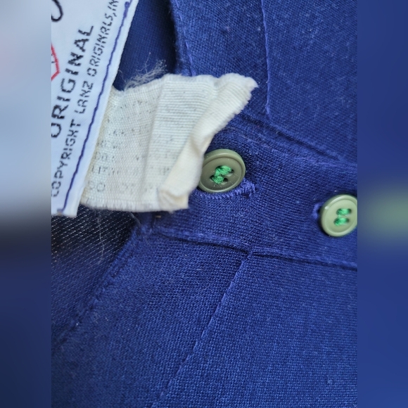 Vintage Lang Originals Neiman Marcus Dress Womens Small Blue Knee 80’s Stretchy - Picture 7 of 8